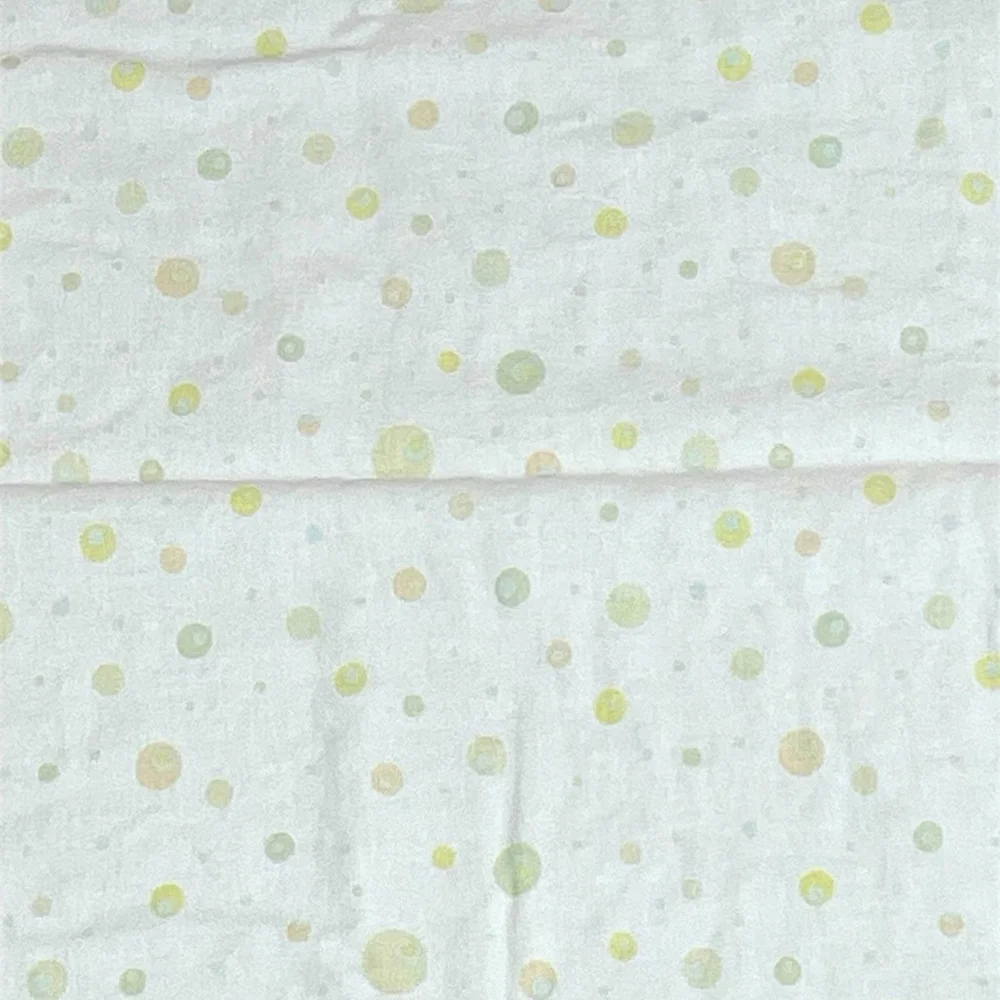 Ticche & Bea Unisex Baby Blanket Reversible Green Multi Dot Size 32